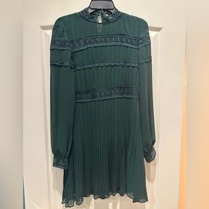 Long Sleeve Lace Detail Dress